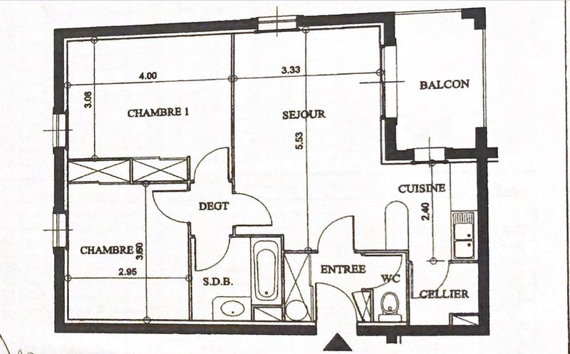Appartement - 60 m² - 3 pièces