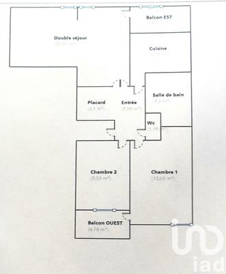 Appartement - 77 m² - 4 pièces