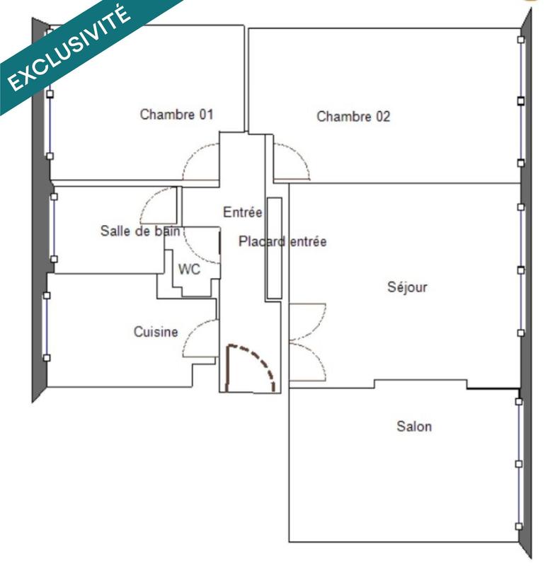 Appartement - 74 m² - 4 pièces
