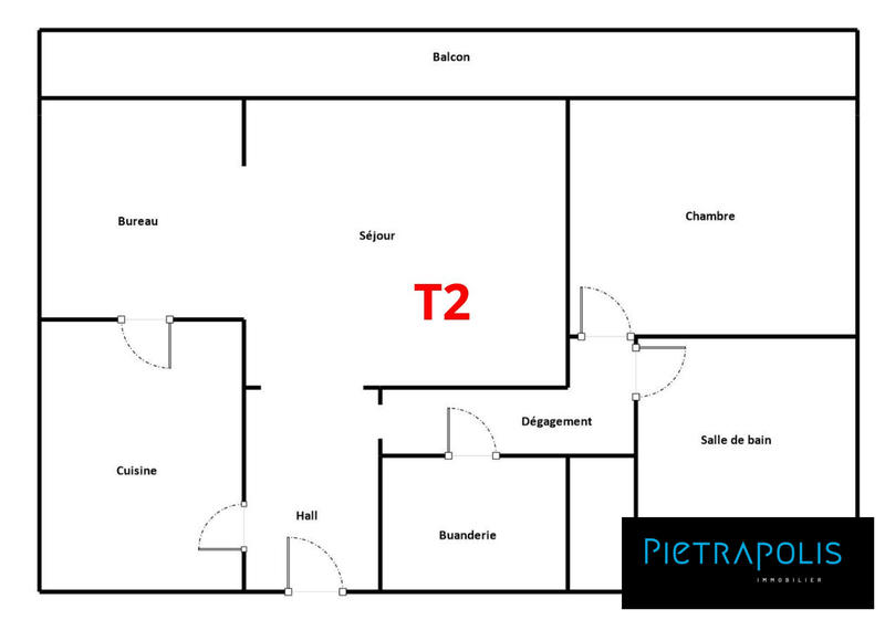 Appartement - 65 m² - 3 pièces