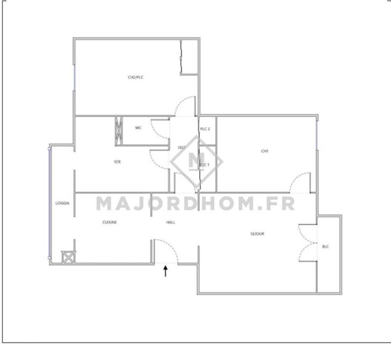 Appartement - 57 m² - 3 pièces