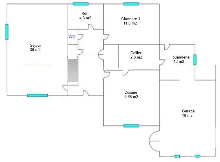 Maison - 98 m² - 4 pièces
