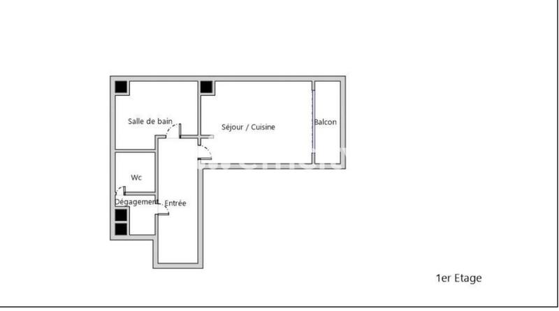 Appartement - 25 m² - 1 pièce