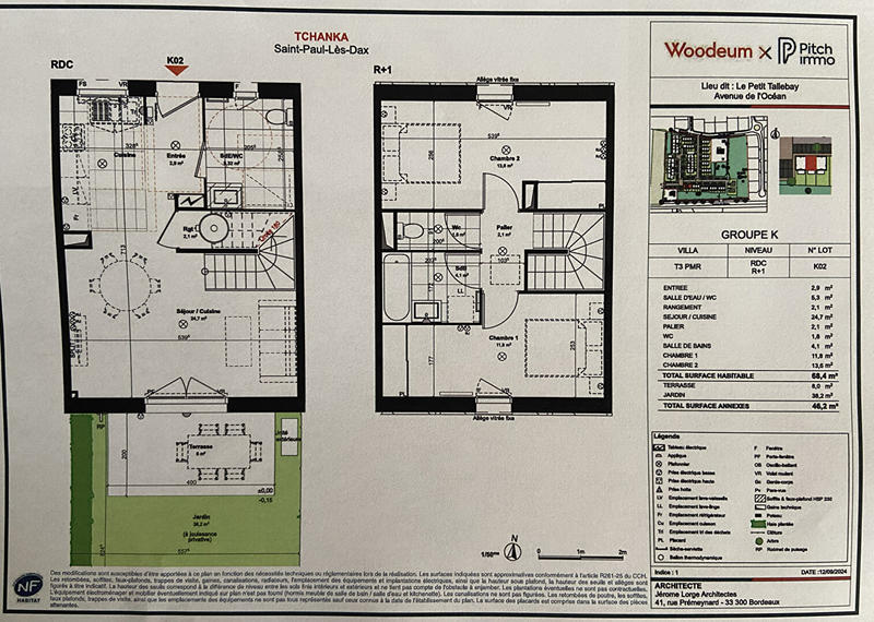 Maison - 68 m² - 3 pièces
