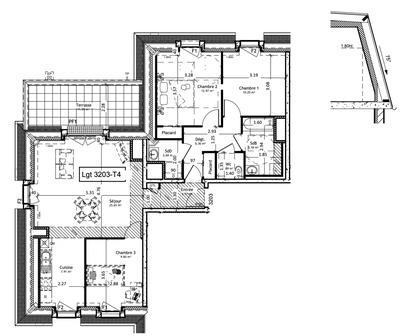 Appartement - 87 m² - 4 pièces