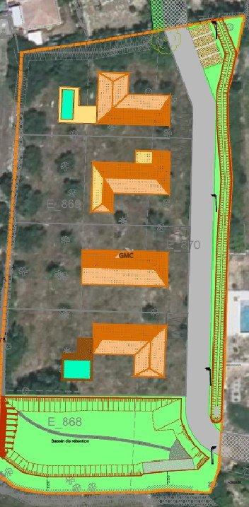 Terrain de lotissements - 855 m²