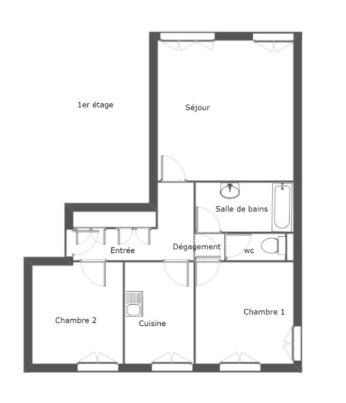 Appartement - 69 m² - 3 pièces