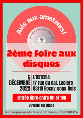 2ème foire aux vinyles et cds