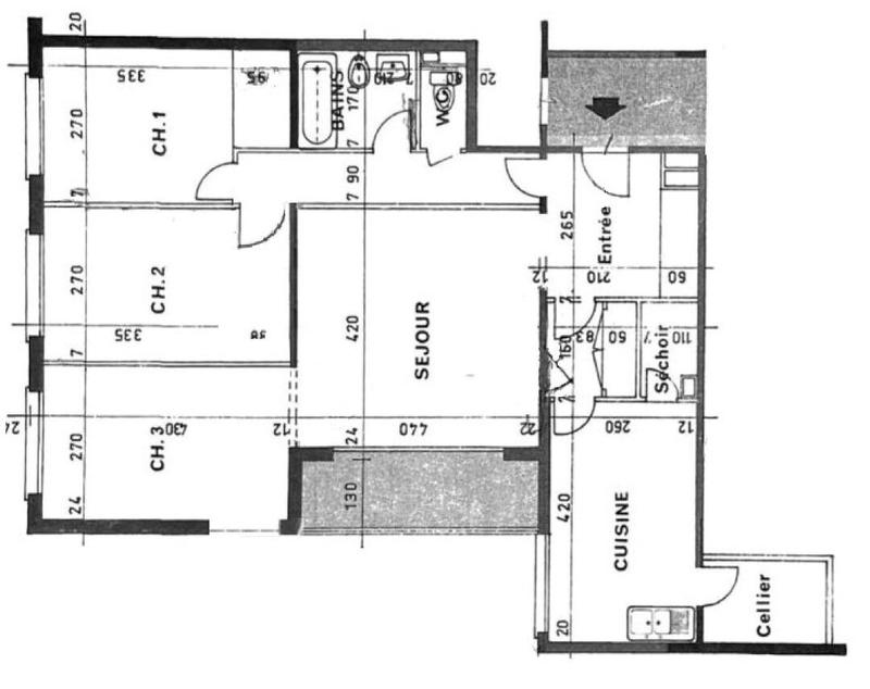 Appartement - 86 m² - 4 pièces