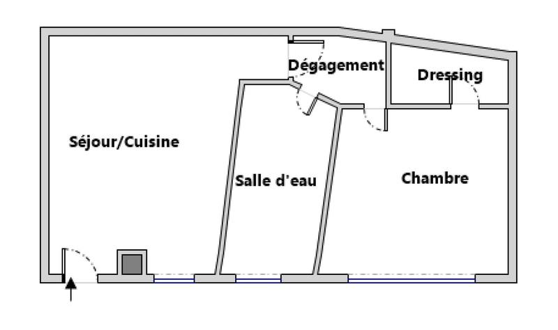 Appartement - 33 m² - 2 pièces