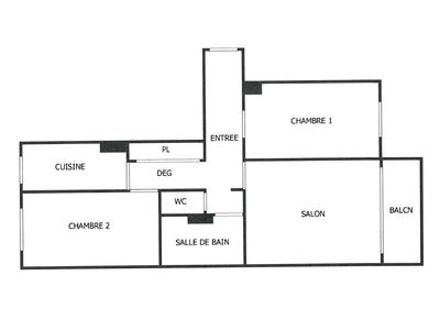 Appartement - 61 m² - 3 pièces