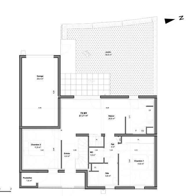 Pavillon - 87 m² - 4 pièces