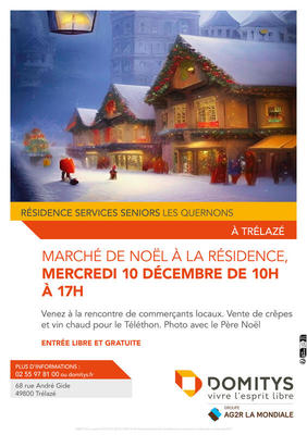 Marché de noël - résidence domitys les quernons