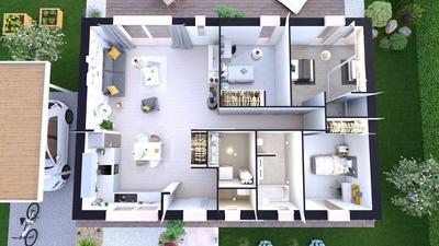 Maison - 80 m² - 4 pièces