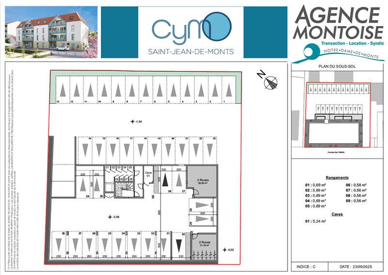 Appartement - 41 m² - 1 pièce
