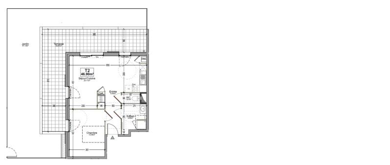 Appartement - 46 m² - 2 pièces