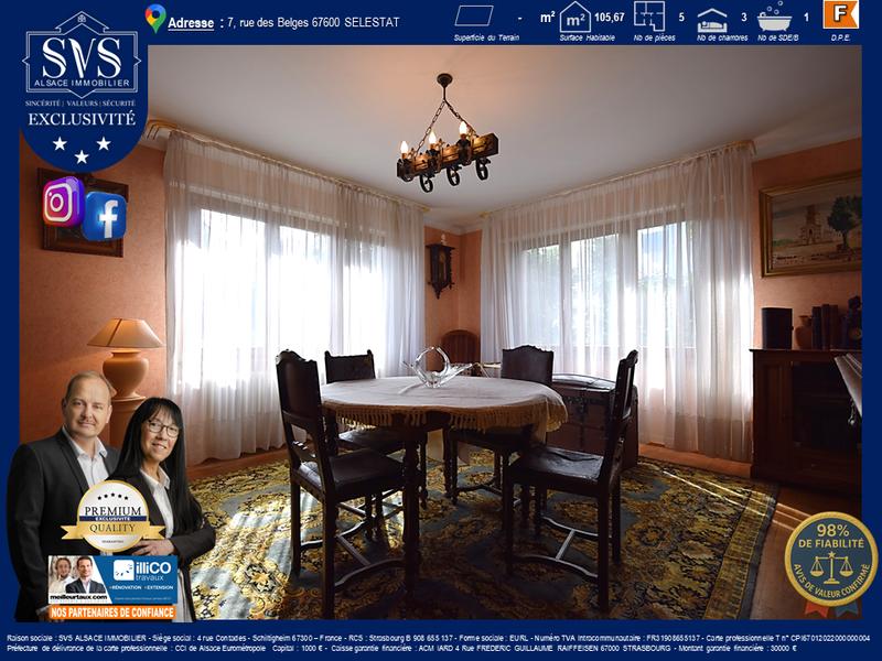 Appartement - 106 m² - 5 pièces