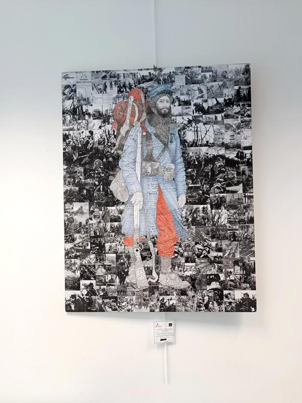 Exposition de peintures, sculptures, encres et collages et peinture au couteau