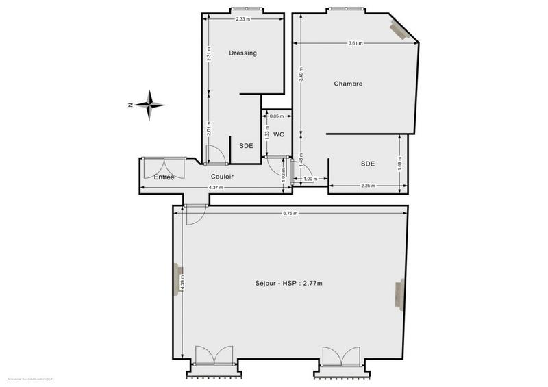 Appartement - 63 m² - 3 pièces