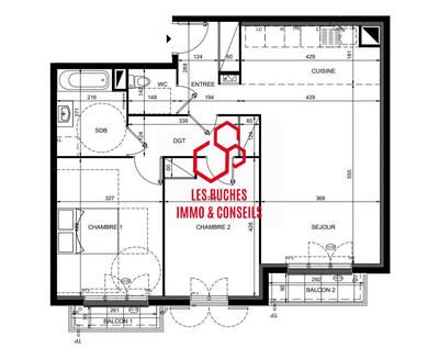 Appartement - 73 m² - 3 pièces