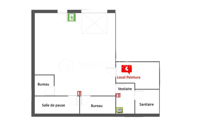 Bureau - 213 m² - 7 pièces