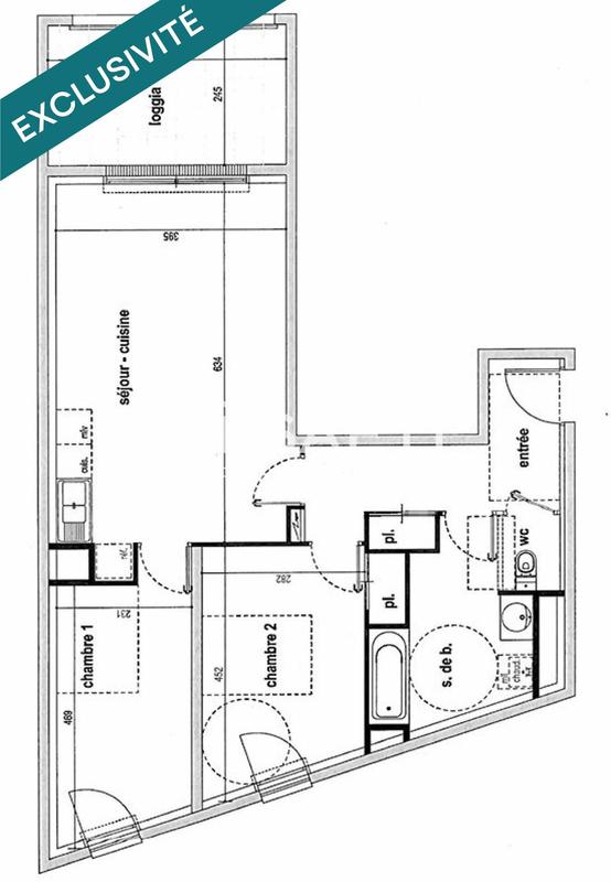 Appartement - 66 m² - 3 pièces