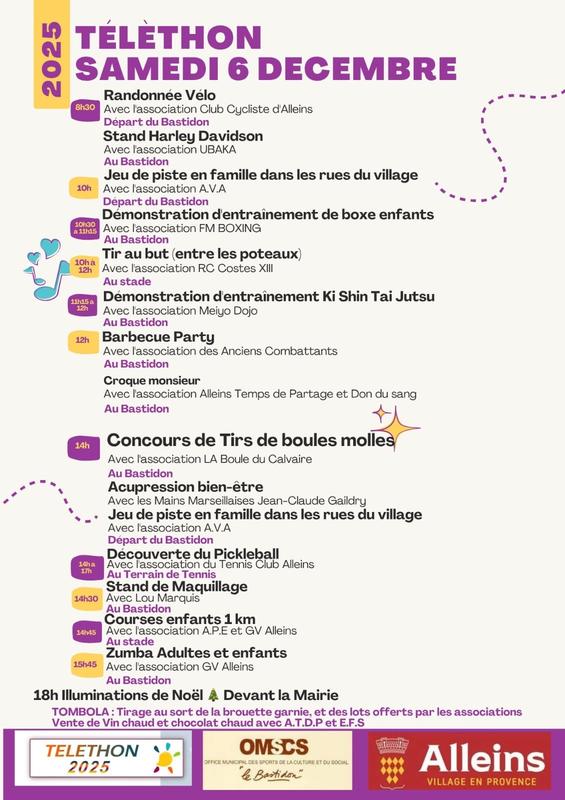 Le Téléthon à Alleins