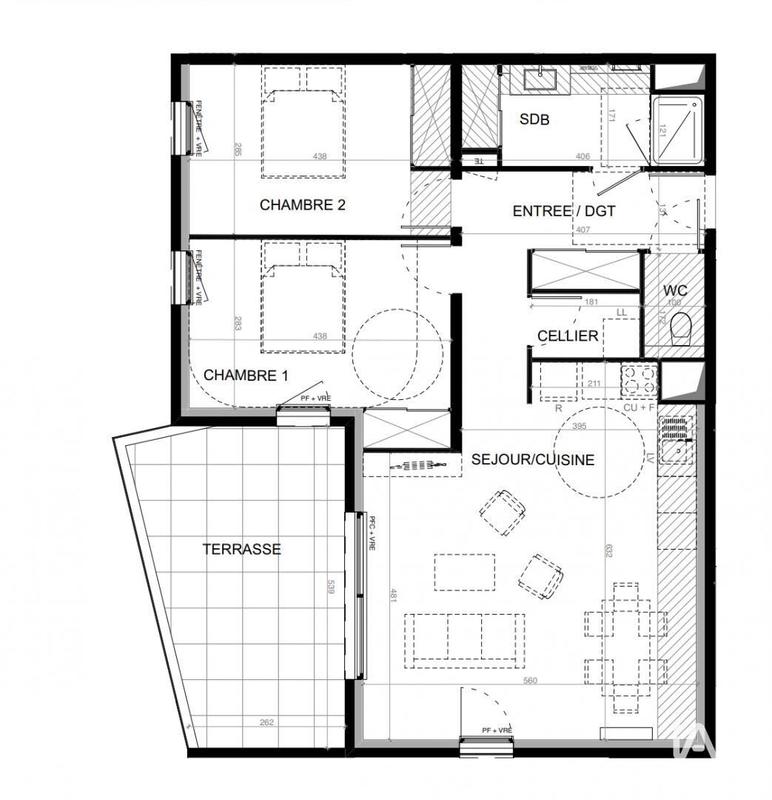 Appartement - 77 m² - 3 pièces