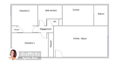 Appartement - 60 m² - 3 pièces