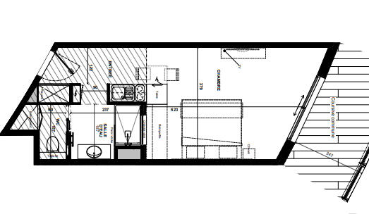 Appartement - 32 m² - 1 pièce