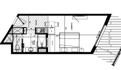 Appartement - 32 m² - 1 pièce