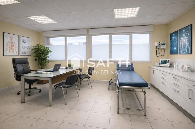 Bureau - 96 m² - 3 pièces