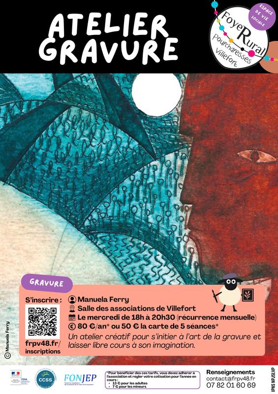 Atelier de Gravure Mensuel