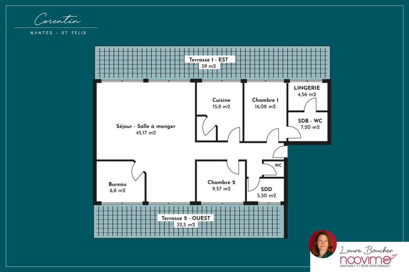 Appartement - 121 m² - 4 pièces