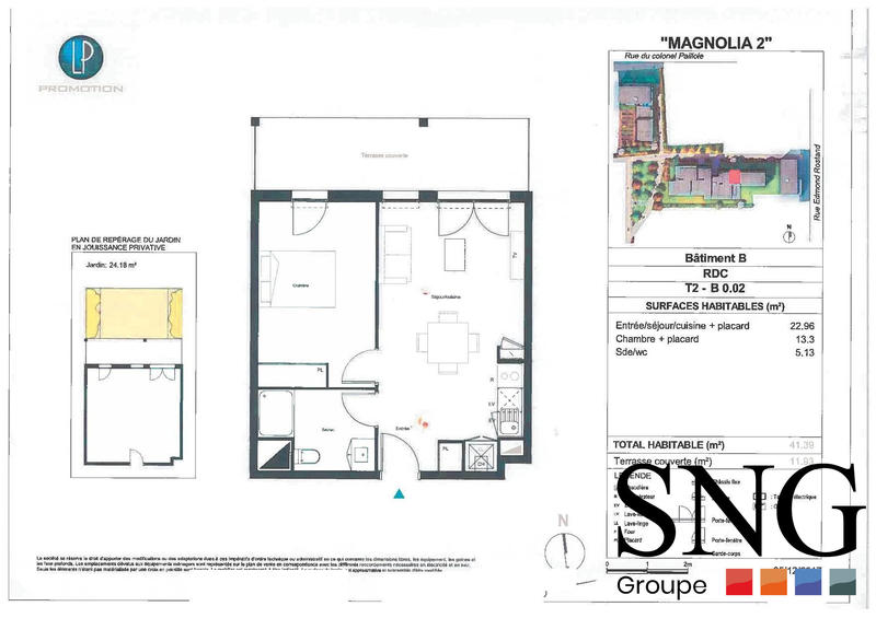 Appartement - 40 m² - 2 pièces