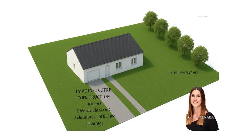 Terrain constructible - 1 147 m²