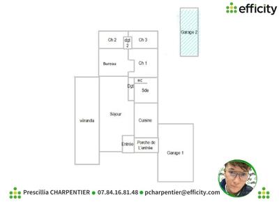 Maison - 90 m² - 5 pièces