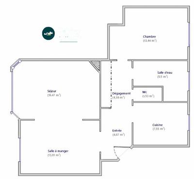 Appartement - 67 m² - 3 pièces