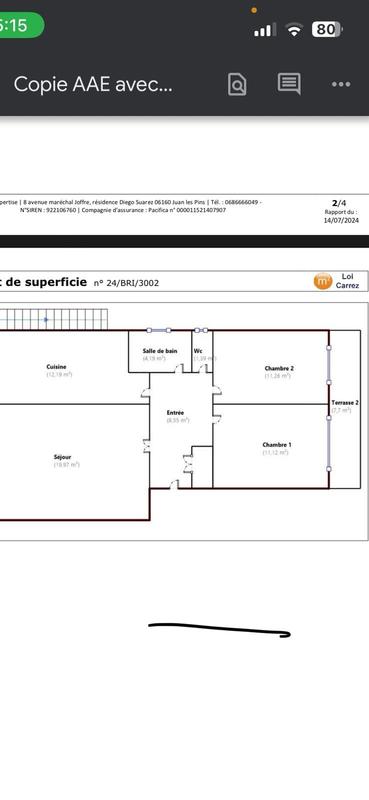 Appartement - 68 m² - 3 pièces