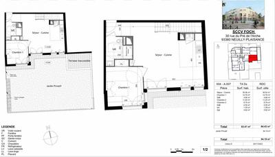 Appartement - 83 m² - 4 pièces