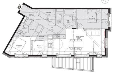Appartement - 82 m² - 4 pièces