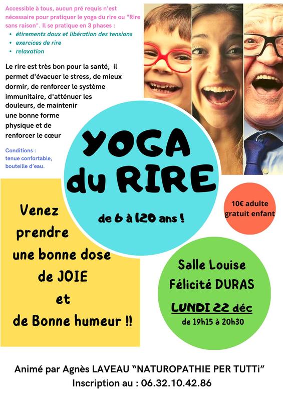 Atelier Yoga du rire