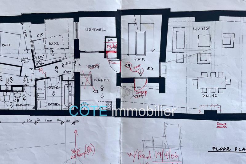 Appartement - 90 m² - 3 pièces