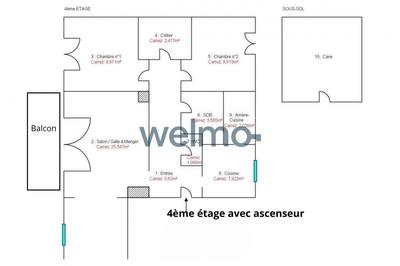 Appartement - 70 m² - 4 pièces
