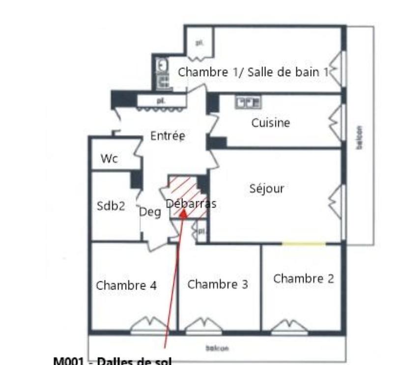 Appartement - 98 m² - 5 pièces