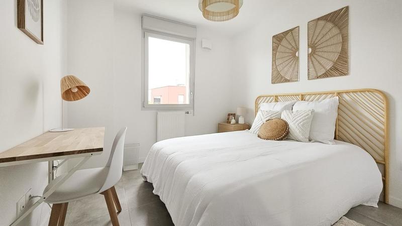 Chambre - 9 m² - 1 pièce