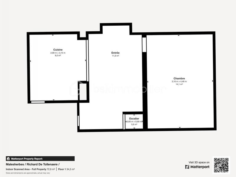 Maison - 62 m² - 3 pièces