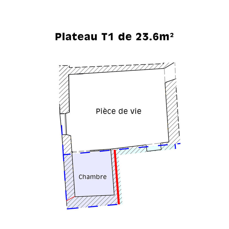 Appartement - 23 m² - 1 pièce