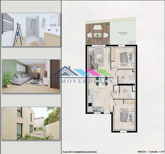 Appartement - 69 m² - 3 pièces