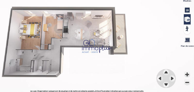 Appartement - 60 m² - 3 pièces